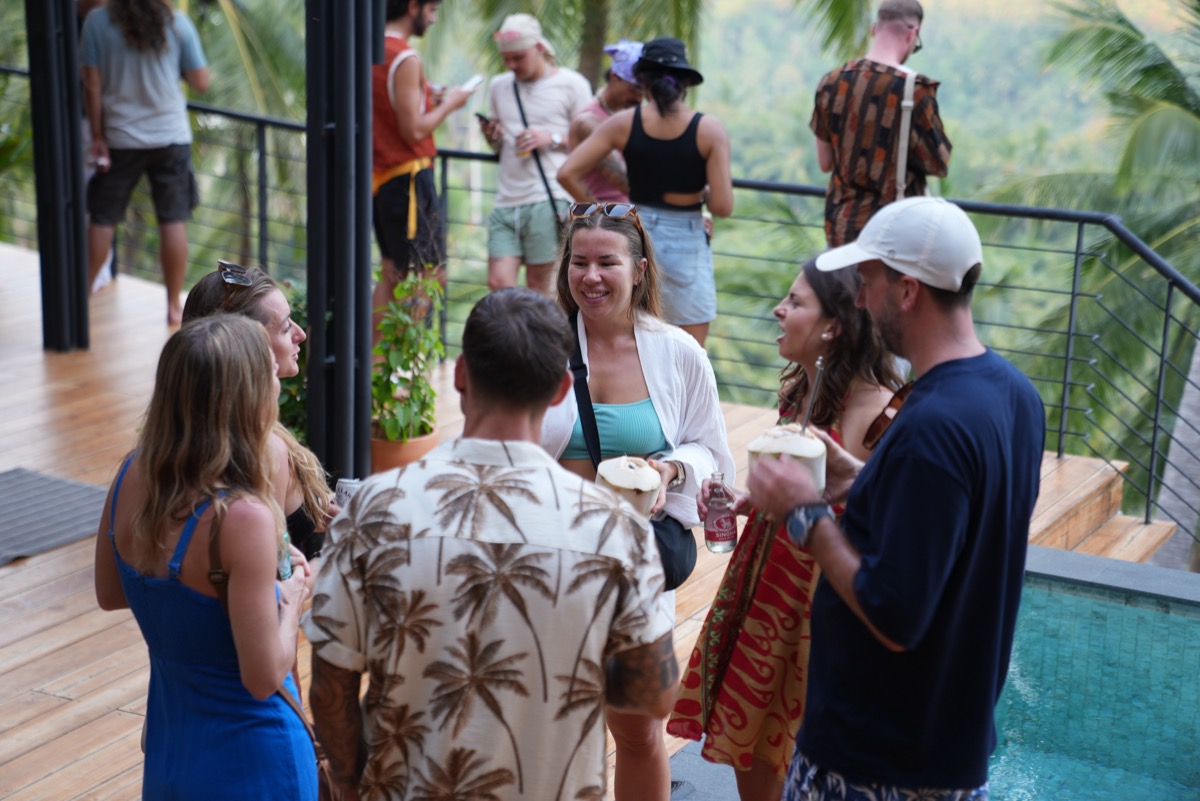 Community gathering at Kin Haus